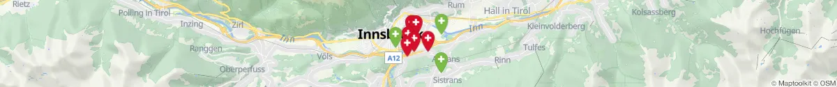 Map view for Pharmacies emergency services nearby Pradl (Innsbruck  (Stadt), Tirol)